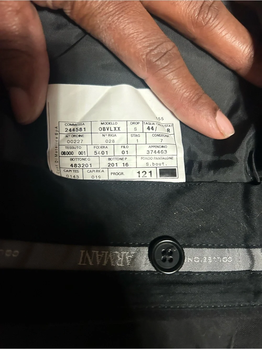 Giorgio Armani Black Men's Tuxedo Jacket with Satin Lapel